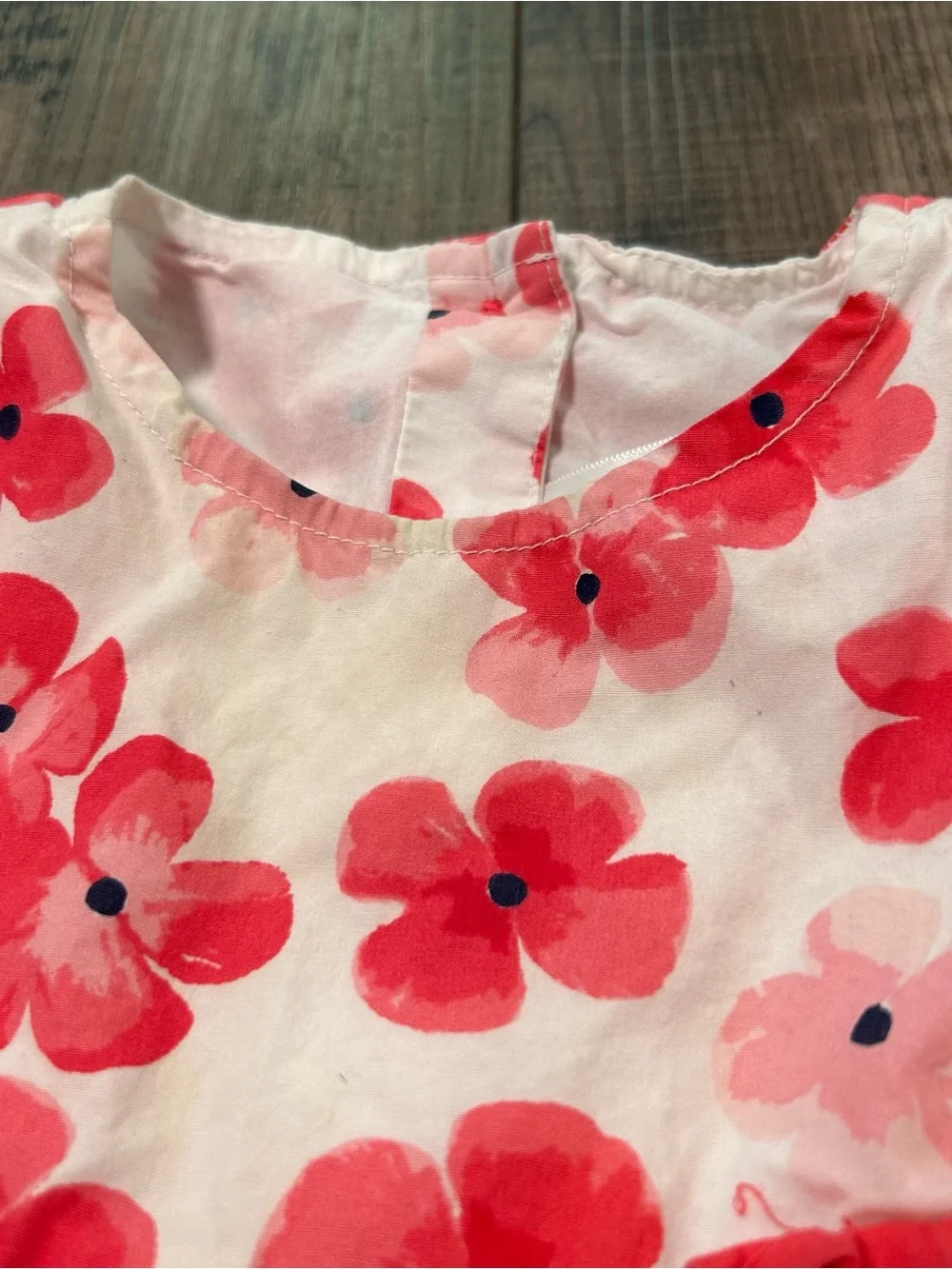 Gymboree Flower 100% Cotton Dress 2T Pink White‎